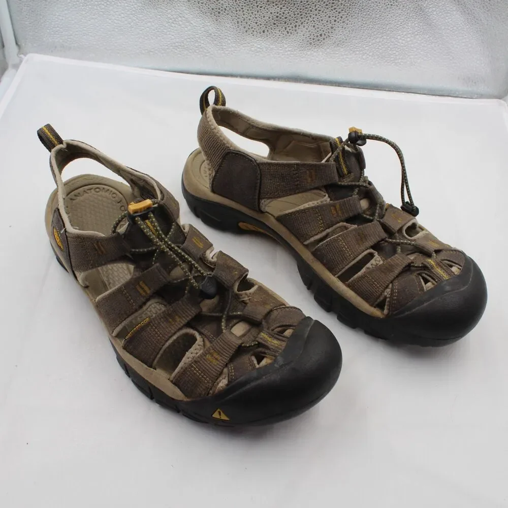 Keen Newport H2 Sandals Waterproof Black And Tan Men's Size 12